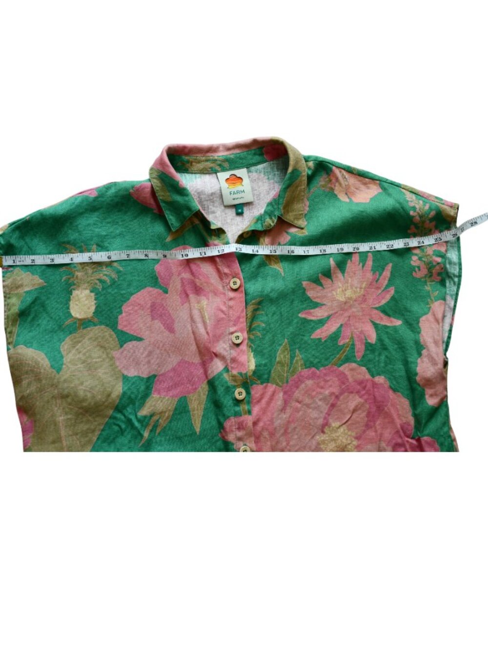 FARM Rio Floral Linen Shirt - Picture 3 of 4